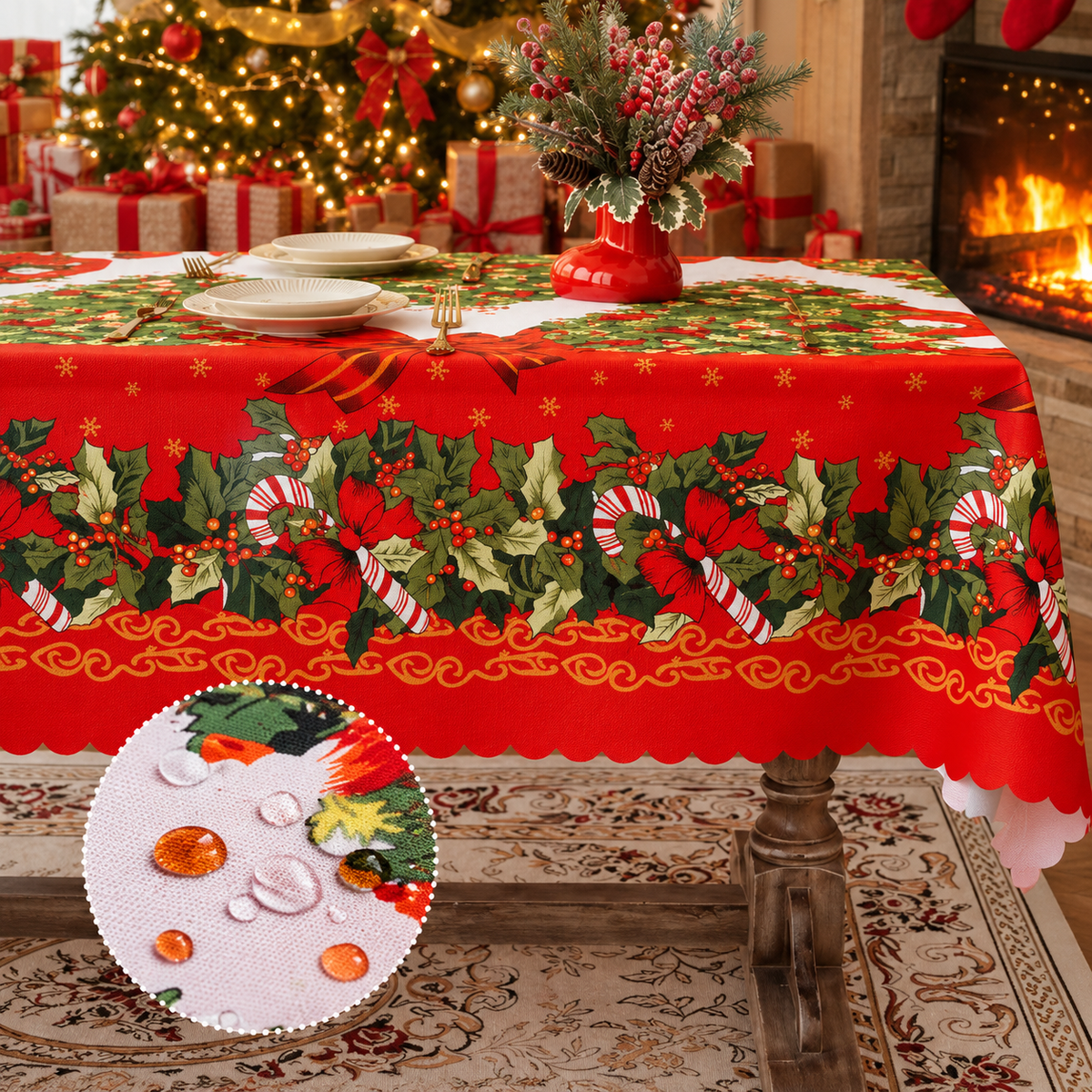 🎄 Christmas Tablecloth | 7 Festive Styles