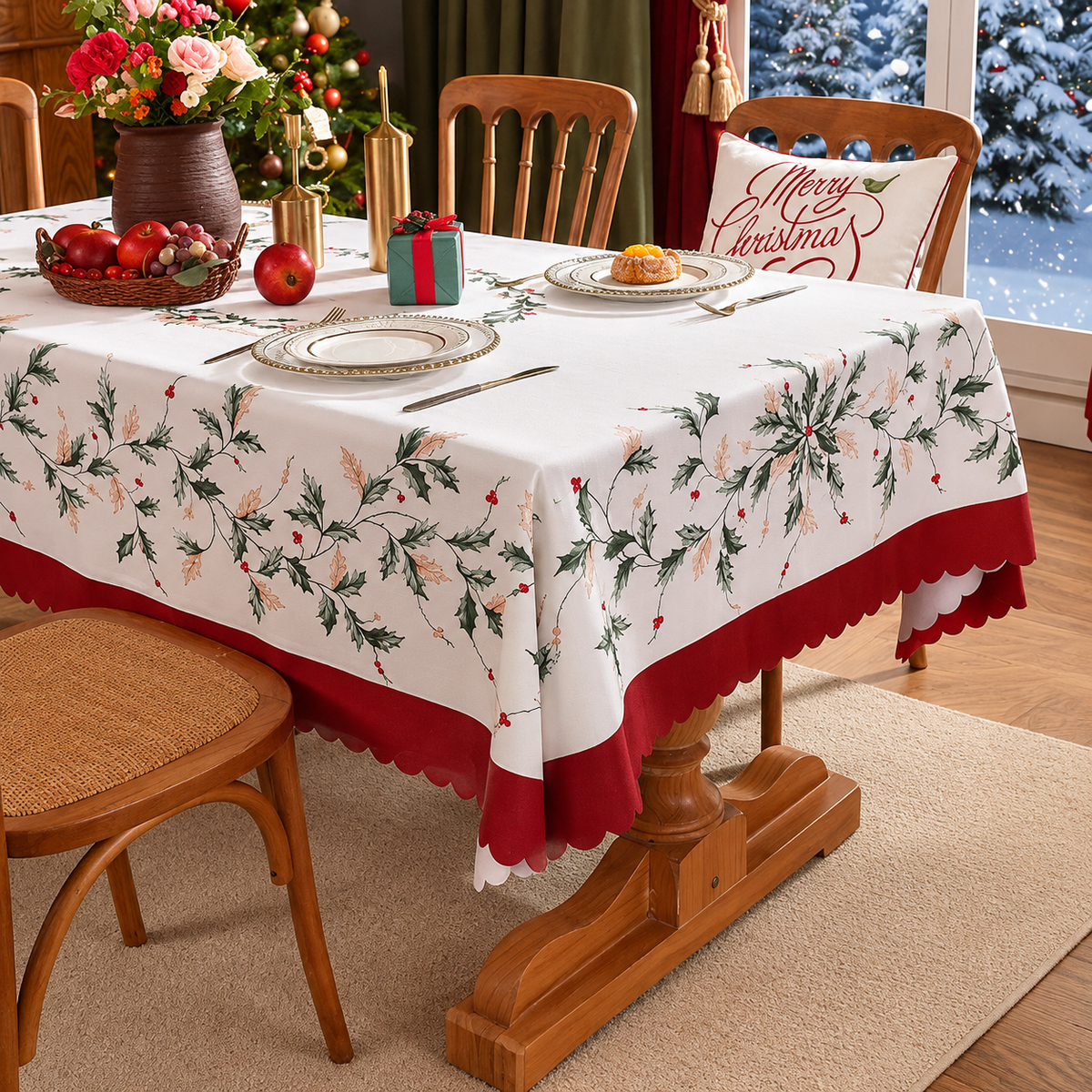 🎄 Christmas Tablecloth | 7 Festive Styles