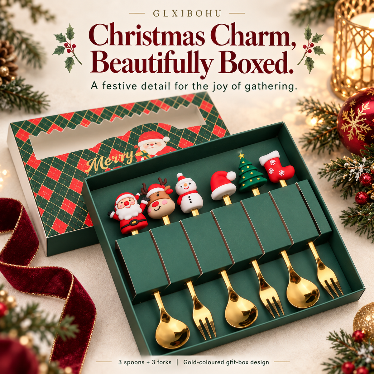 A little festivecharm for everyChristmas table.