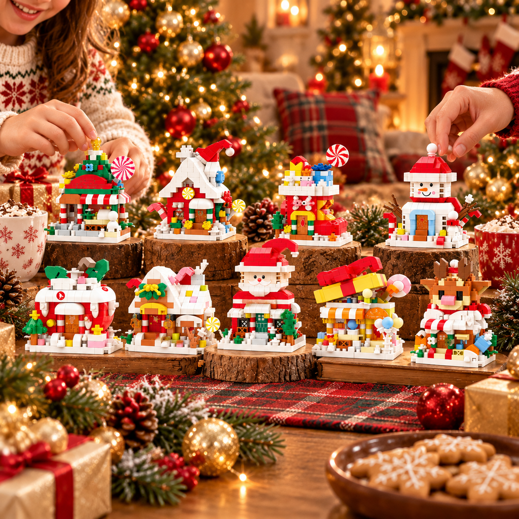🎄 Mini Christmas Building House Kit