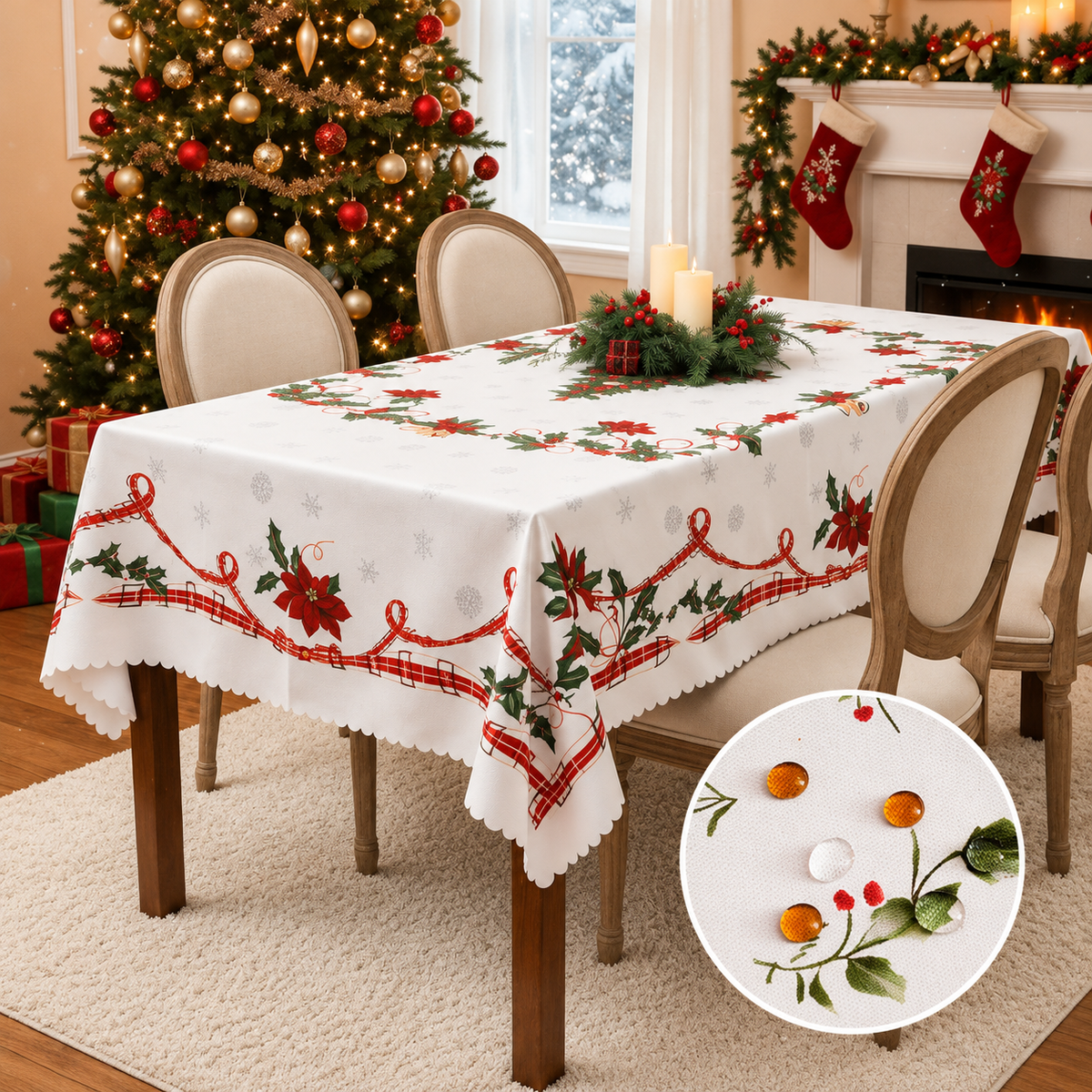 🎄 Christmas Tablecloth | 7 Festive Styles