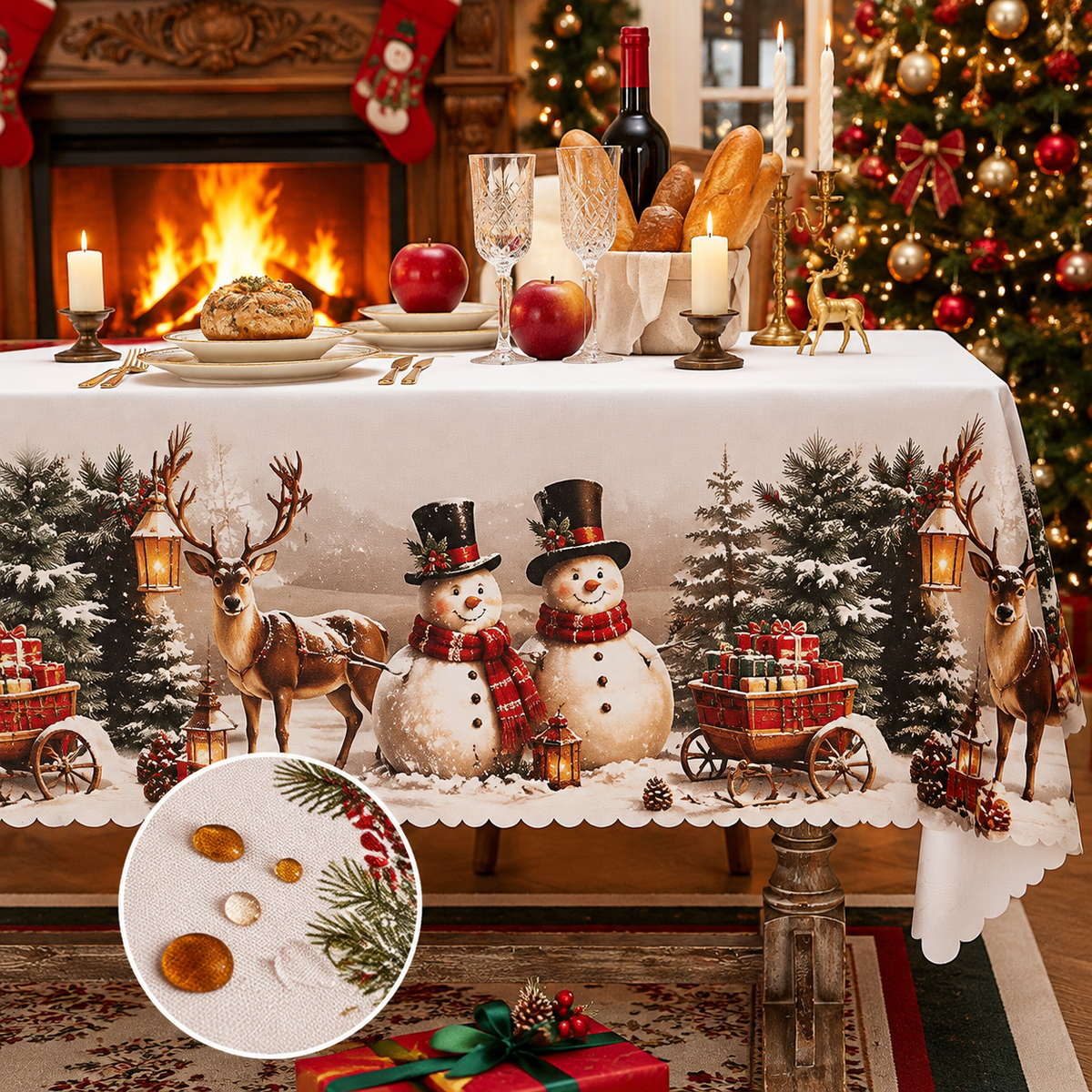 🎄 Christmas Tablecloth | 7 Festive Styles
