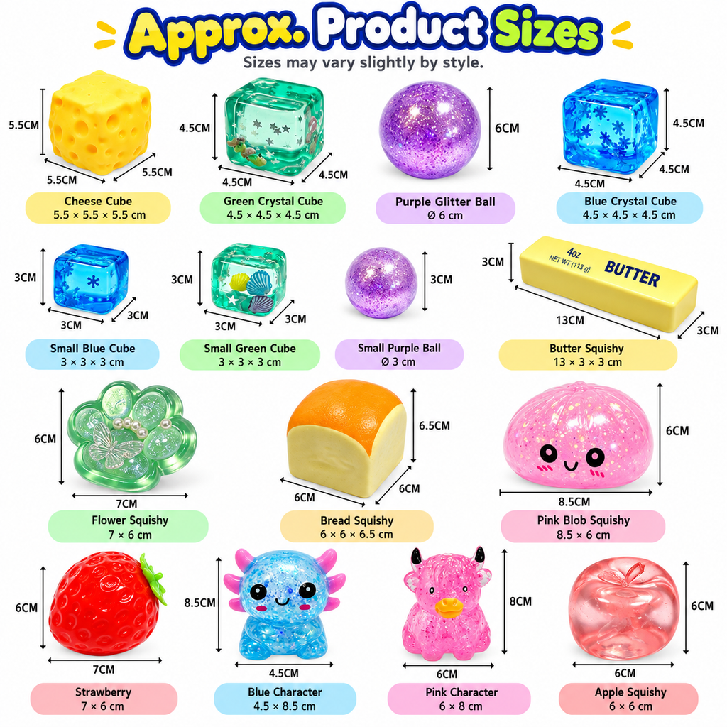 🌈  Sensory Fidget Toy Set Squeeze