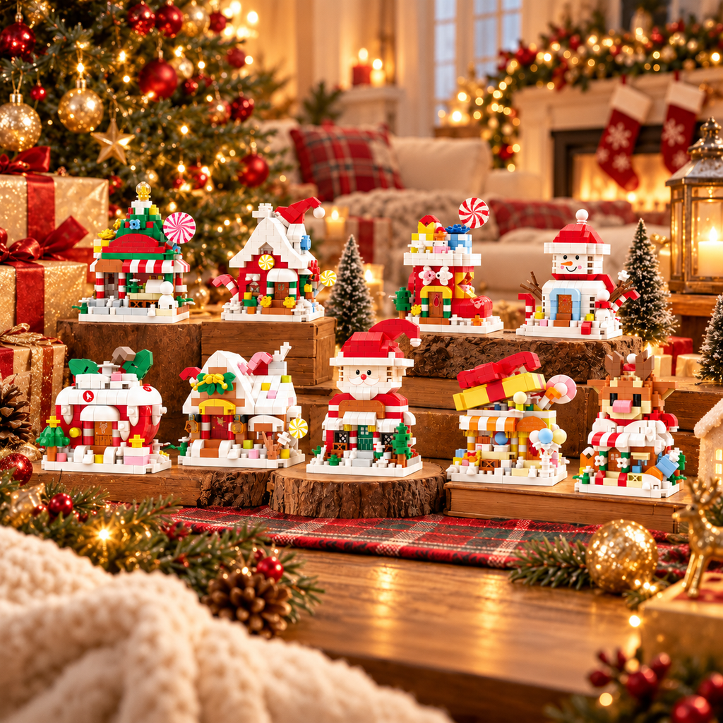 🎄 Mini Christmas Building House Kit