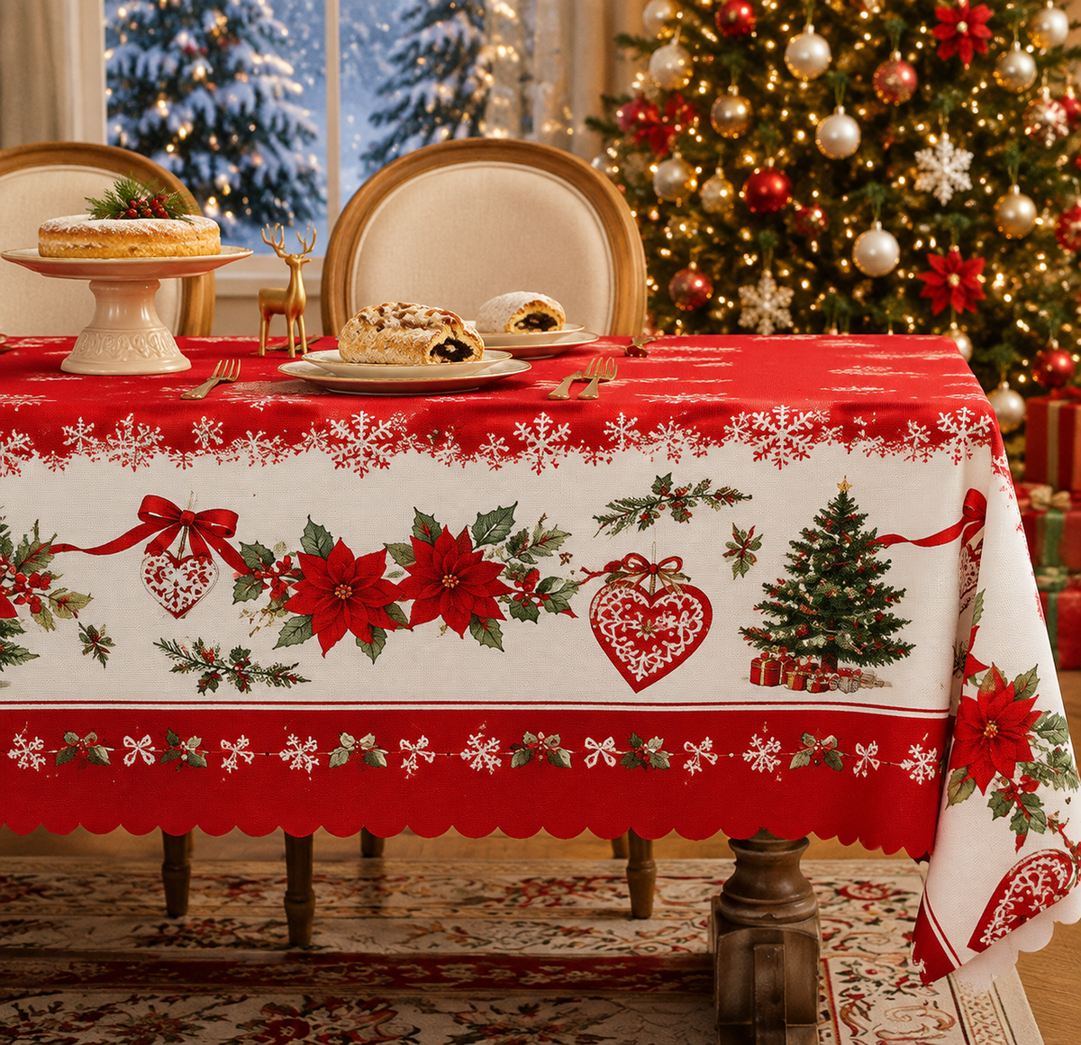 🎄 Christmas Tablecloth | 7 Festive Styles