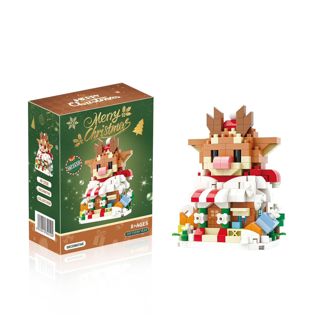 🎄 Mini Christmas Building House Kit